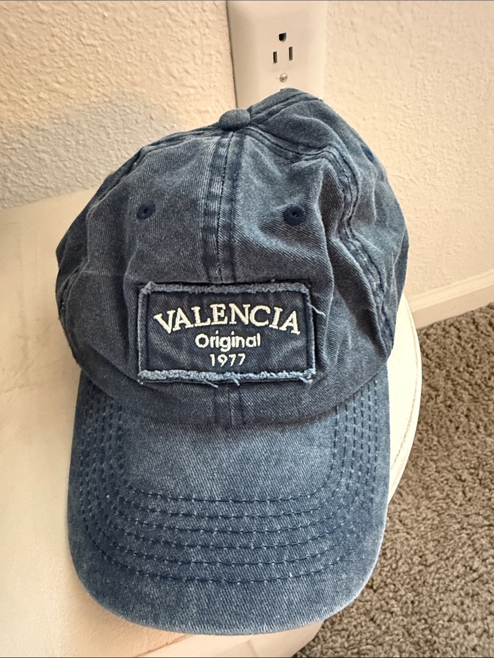 Brought in Spain- Valencia Washed Blue Cap